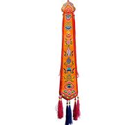 Tibetan Hanging BannersBanners Auspicious streamers, Tibetan Hanging Decor Ornaments, Tibetan Buddhist Prayer Flags, Wall Hanging Decor for Living Room, Hand-Embroidered Eight Auspicious Patterns Dec