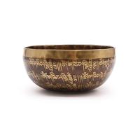 Brass Singing Bowl Tibetan Healing Engraved Spiritually Resonant Meditation