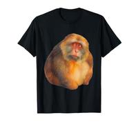 Tibetan Macaque Funny Art wildlife Monkey , Chinese Monkey T-Shirt