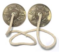 Tibetan Manjeera Tingsha Meditation Bell, Chime Bells, Cymbals, Buddhist Meditation, Yoga Bell Chimes Small, Auspicious Symbol (Manjeera-09)