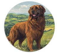 Tibetan Mastiff 1000 Piece Round Jigsaw Puzzle for Adults And Kids Jigsaw Smooth Edging Difficult Near Impossible 1000pcs (67.5x67.5cm)