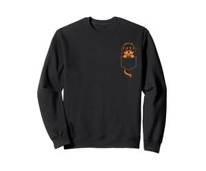 Tibetan Mastiff Cute Puppy Pocket Cartoon Dog Art Sweatshirt