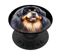 Tibetan Mastiff Dog Portrait PopSockets Adhesive PopGrip