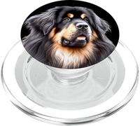 Tibetan Mastiff Dog Portrait PopSockets PopGrip for MagSafe