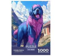 Tibetan Mastiff Jigsaw Puzzles Puzzle for Adults Kids. 1000 Pieces Impossible Challenge Toy Educational Games Home Decoration for Educational Games Gifts 38x26cm/1000pcs