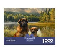 Tibetan Mastiff Puzzles 1000 Pieces for Adults Animal with Extra Fun Challenges Colourful Educational Games 100% Recycled Cardboard Jumbo 70x50cm/1000pcs