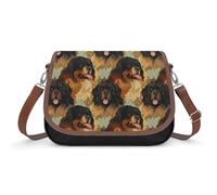 Tibetan Mastiff Travel Crossbody Bags for Women Shoulder Handbags with Adjustable Strap Satchel Purse