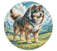 Tibetan Mastiff1000 Pieces Round Puzzle AnimalCreative Adults And Kids Unique Challenge Games1000pcs (67.5x67.5cm)