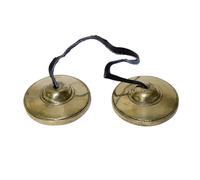 Tibetan Meditation Bells - Handcrafted Brass Tingsha Cymbals, Pure Resonant Tones For Mindfulness, Yoga, And Sound Healing Practices