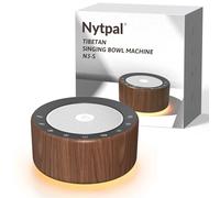 Tibetan Meditation Singing Bowl Machine - 7 Singing Bowl Sounds, Crystal Healing, Chakra Healing, Mindfulness and Stress Relief Timer and Memory Functions for Women/Men