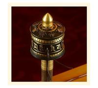 Tibetan Prayer Wheel Buddhist Scripture Wheel, Copper Hand Held Prayer Wheel Hand Held Tibetan Buddhist Copper Handmade Prayer Wheel