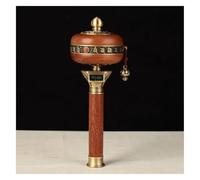 Tibetan Prayer Wheel Buddhist Scripture Wheel, Cranking Buddhist Prayer Wheel Alloy Tibetan Buddhism Six Words Mantra Hand
