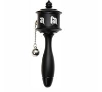 Tibetan Prayer Wheel Hand Held Prayer Wheel Tibetan Prayer Wheel, Alloy Tibetan Buddhism Six Words Hand Cranking Buddhist Prayer Wheel