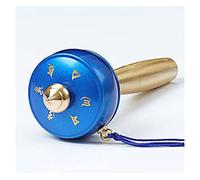 Tibetan prayer wheel, handheld prayer wheel, Brass Tibetan Handheld Prayer Wheel Multicolor For Prayer Meditation Yoga(Blu)
