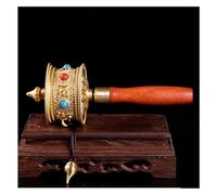 Tibetan prayer wheel, handheld prayer wheel, Tibetan Buddhism Hand Cranked Sutra Prayer Wheel