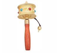 Tibetan Prayer Wheel National Rotating Instrument For Meditation And Relaxation(Gold)