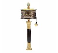 Tibetan Prayer Wheel Pure Copper Tibetan Buddhism Six-Character Mute Hand-Cranked Prayer Wheel
