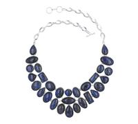 Tibetan Silver Labradorite Choker Necklace for Women Handcrafted Collar Adjustable 45 cm Bold Gemstone Artisan Statement Fashion Design