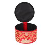 Tibetan Singing Bowl Case Cotton Red Zipper Closure for Bowl