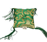 Tibetan Singing Bowl Cushion (Green)