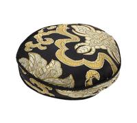 Tibetan Singing Bowl Cushion round 10cm Cotton Cloth Black Gold