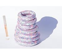 Tibetan Singing Bowl Cushion Set with Free Mallet Silk Brocade Ring Pad for Sound Bowls Pink 8 14 inch Size