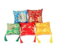 Tibetan Singing Bowl Cushion - sound Bowl Pillow Mat Art Craft Decoration Made in Nepal | Mallet & Cushion dia 8CM(3.2") -Pink