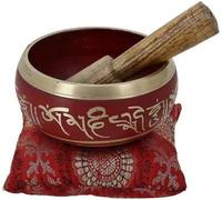 Tibetan Singing Bowl For Meditation bowl, Tibetan Bowls, free singing bowl cushion,striker- 4 Inches (Red) Singing Bowl