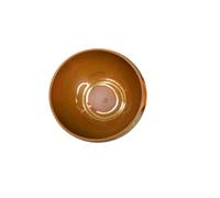 Tibetan Singing Bowl, Handmade Tibetan Singing Bowl Multicolor 9cm With Wood Stick And Mat For Yoga(Orange)