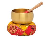 Tibetan Singing Bowl Meditation Sound, Buddha Therapy Handicraft for Indoor Display Emotional Balance(6inches)