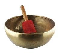 Tibetan Singing Bowl/Prayer Bowls/Rin Gong/Suzu Gongs - 8 Inch Diameter with Leather Wrapped Beater