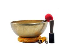 Tibetan Singing Bowl/Prayer Bowls/Rin Gong/Suzu Gongs - Leather Wrapped Beater (1600 GRAMS 8.5 Inch)