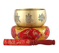 Tibetan singing bowl Pure Copper Buddha Bowl Very Helpful For Yoga And Stress Relief Sound Bowl(8 inches in diameter)
