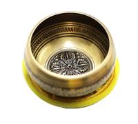 Tibetan Singing Bowl Ringing Copper Buddha Sound, Meditation for Healing Mindfulness Craft Emotional Balance(10.5cm)