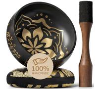 Tibetan Singing Bowl Set - Authentic Hand-Tuned Sound Bowl for Meditation - Complete Meditation Bowl Kit with Cushion, Mallet, and Guide - Perfect Singing Bowl for Yoga, Relaxation, and Sound Healing