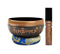 Tibetan Singing Bowl Set Brass - Master Healing Grade - Authentic Handcrafted Sound Bowl by Himalayan Bazaar