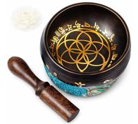 Tibetan Singing Bowl Set Brass - Master Healing Grade - Authentic Handcrafted Sound Bowl by Himalayan Bazaar
