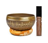 Tibetan Singing Bowl Set Brass - Master Healing Grade - Authentic Handcrafted Sound Bowl by Himalayan Bazaar