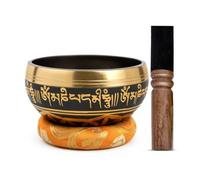Tibetan Singing Bowl Set Brass - Master Healing Grade - Authentic Handcrafted Sound Bowl by Himalayan Bazaar