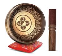 Tibetan Singing Bowl Set - Easy To Play Authentic Handcrafted For Meditation Sound Chakra Yoga Healing By Himalayan Bazaar