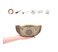 Tibetan Singing Bowl Set, Exquisitely Carved Yoga Meditation Singing Bowl, Easy To Play