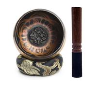 Tibetan Singing Bowl Set Gift Helpful for Yoga Relaxation Prayer and Mindfulness