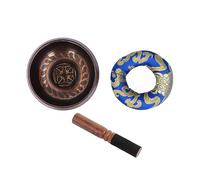 Tibetan Singing Bowl Set, Hand Tuned Sound Bowl for Meditation, Handcrafted in Nepal for Yoga, Antique design Singing Bowl suitable for Yoga, Meditation, Sound Healing Chakra Balan