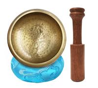 Tibetan Singing Bowl Set,Handmade for Mindfulness Meditation, Healing, and Relaxation,Complete with Cushions and Meditation Accessories,Perfect Spiritual Gift for Stress Relief Chakra Healing