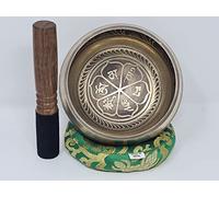 Tibetan Singing Bowl Set, Handmade Tibetan Chakra healing Singing Bowl for Meditation, Sound, Peace, Mindfulness, Yoga, Tibetan Mantra (4.5 Inch)