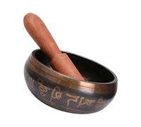 Tibetan Singing Bowl Set Meditations Sound Bowl Handcrafted in Nepal Yogas, Chakras Healings, Stress Relief, Mindfulness Sound Healings Instrument Mallets