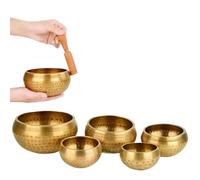 Tibetan Singing Bowl Set Set Of 5Pcs Singing Bowl Hand Hammered Sound Healing Yoga Chanting Meditation Buddhism 8-12 Cm
