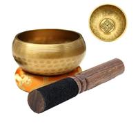 Tibetan Singing Bowl Set Singing Bowl Set Sound Meditation Unique Helpful For Yoga Stress Relief(Orange)
