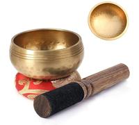 Tibetan Singing Bowl Set Singing Bowl Set Sound Meditation Unique Helpful For Yoga Stress Relief(Red)