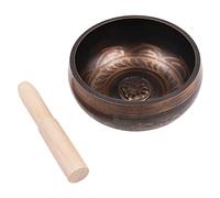 Tibetan Singing Bowl Set with Mallet, Tibetan Meditation Sound Bowl for Healing Prayer Yoga and Mindfulness 11.5cm Diameter